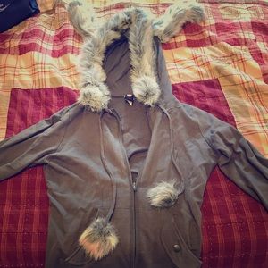 Hot Topic Sweet Love Bunny Ear Hoodie